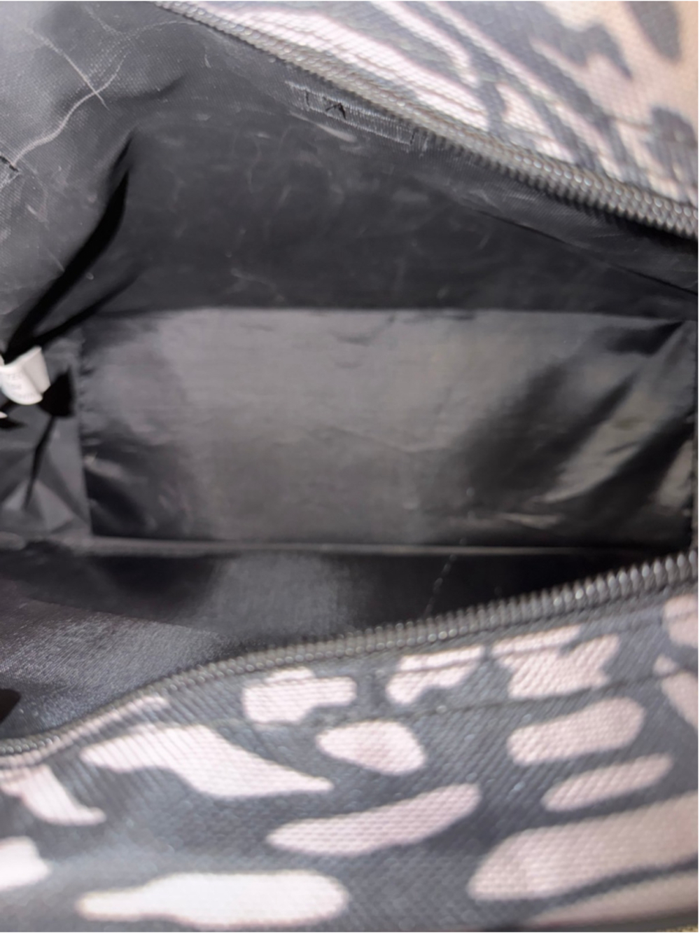 Tag travel shoulder bag gray and black animal print - Picture 6 of 6